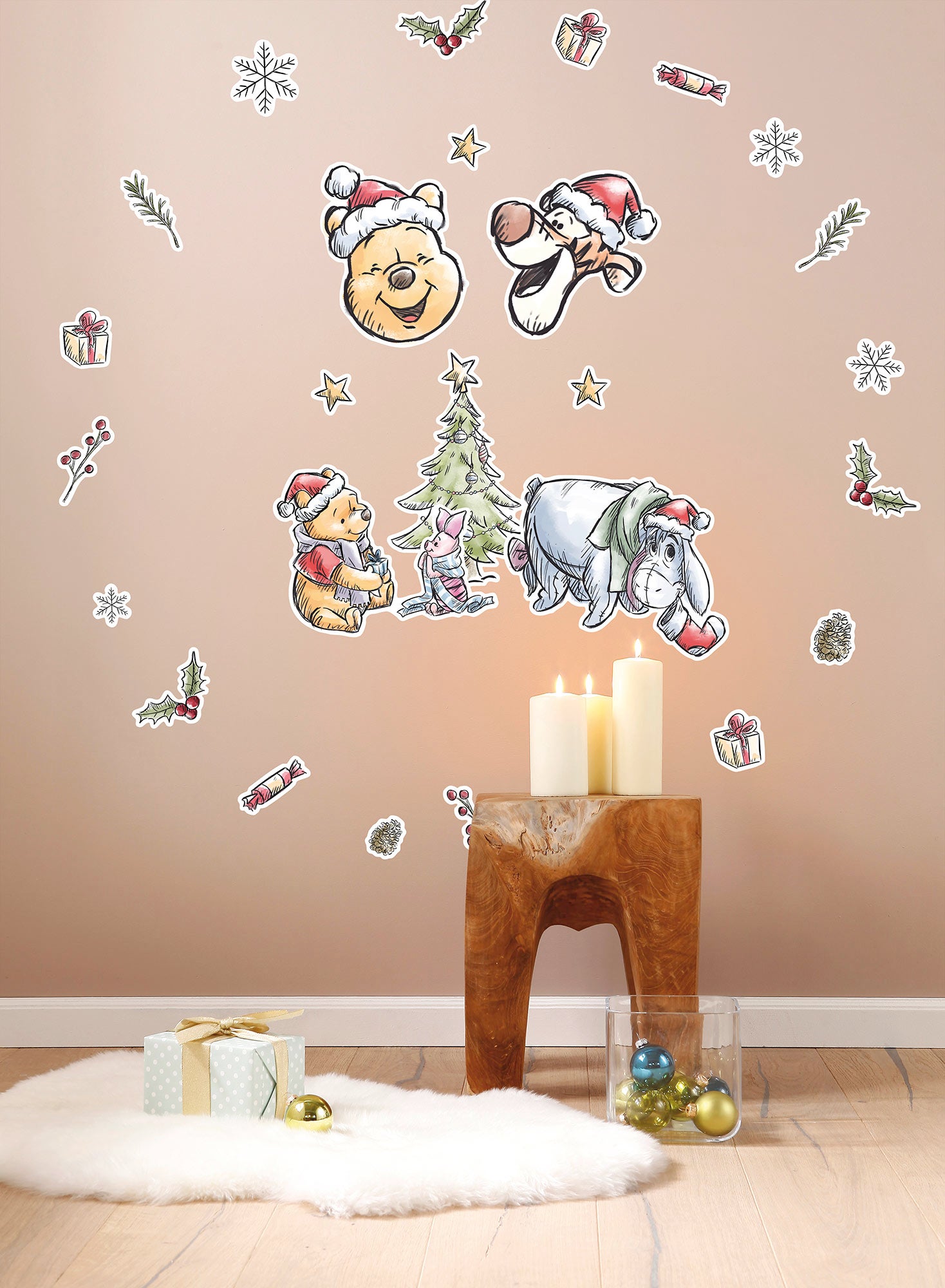 STICKERS MURAUX MURAL Maison Autocollants De Dessin Animé Enfant