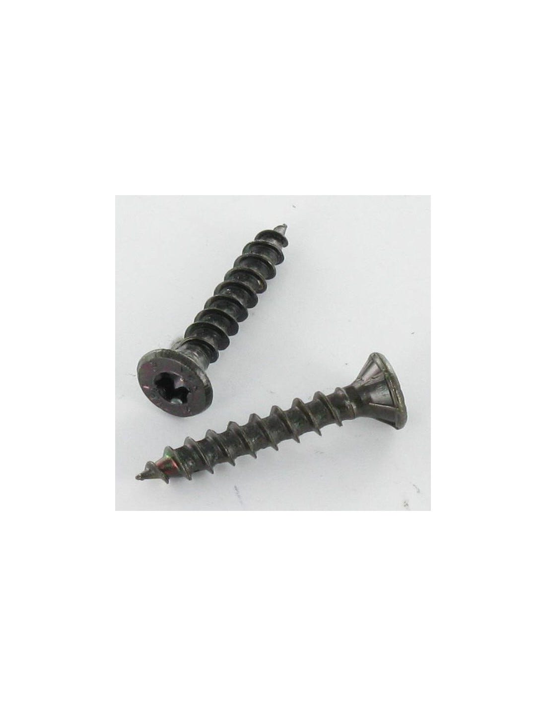 VBA3 Tête fraisée TF Cranté 3.5X20 TORX T10 Acier zingué noir-200 ...