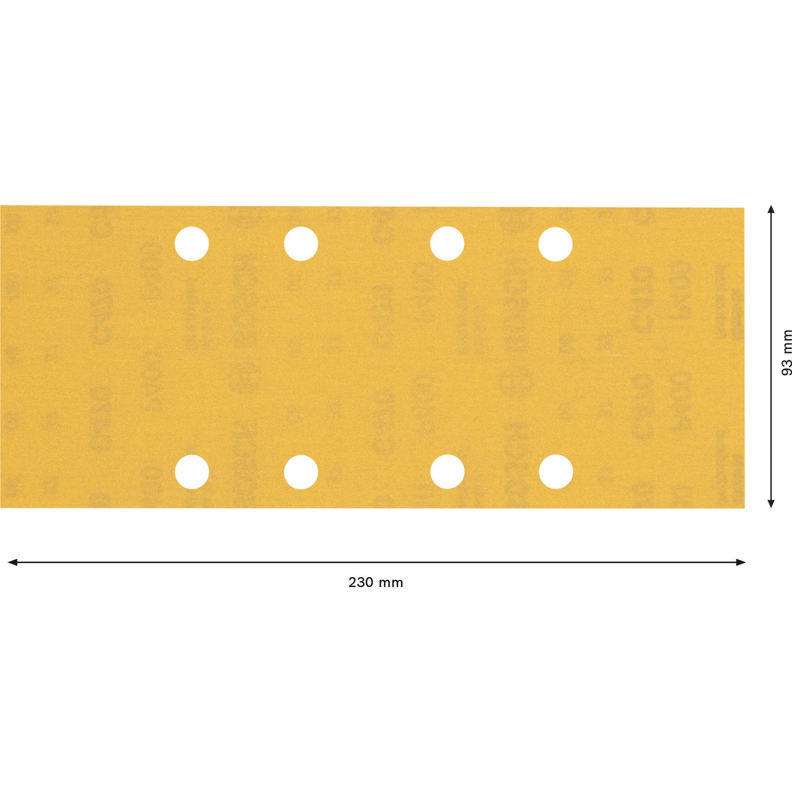 Bosch Professional 10x Carte abrasive Expert C470 con 8 fori (per Legno duro, Vernice su legno, 93x230 mm, Grana 400, accessorio Levigatrice orbitale) - 8