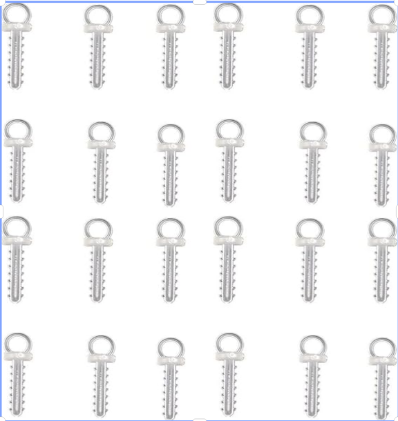 Super Idée Lot De 100 Crochets De Suspension Pour Boules De Polystyrène, Boules De Noël Et Œufs (7mm)