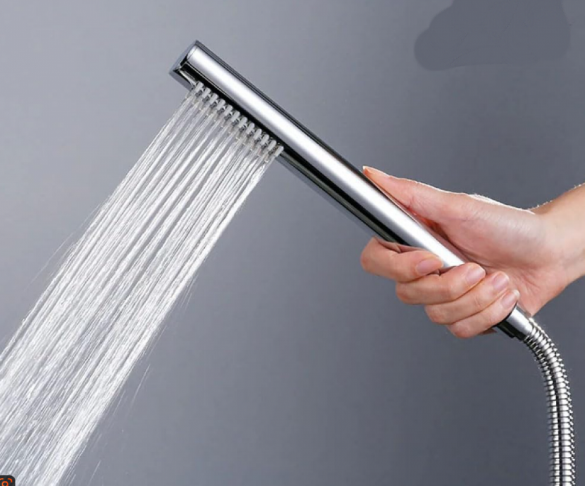 Pommeau de douche Douchette à main en laiton Pommeau Douche Anti Calcaire haute pression style L argenté, finition chromée - 5