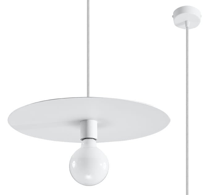 Lampa sufitowa wisząca Flavio biała 1xE27x60W wym: 120 x 40 x 40 cm metal Sollux Lighting