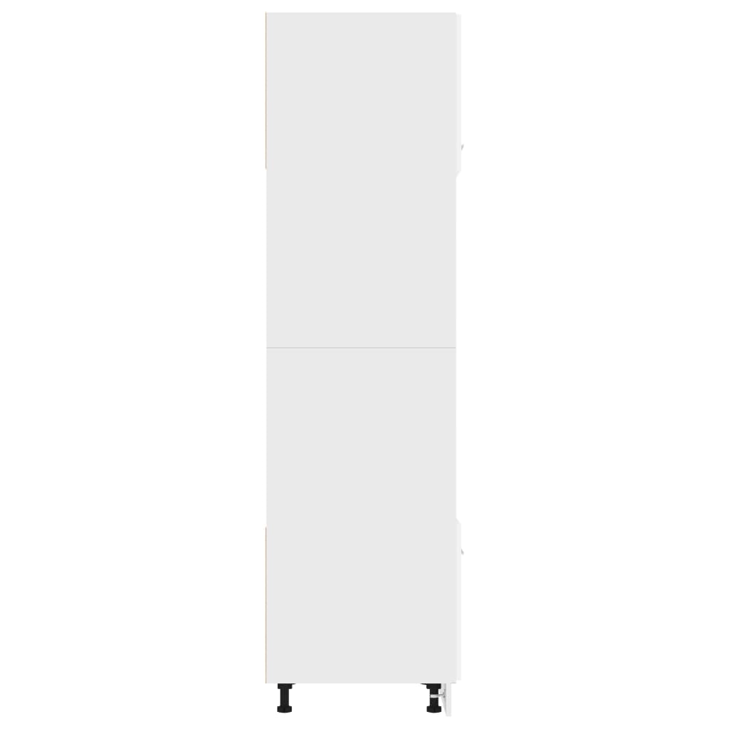 Colonne micro-ondes Blanc 60 x 57 x 207 cm Bois d'ingénierie - 7
