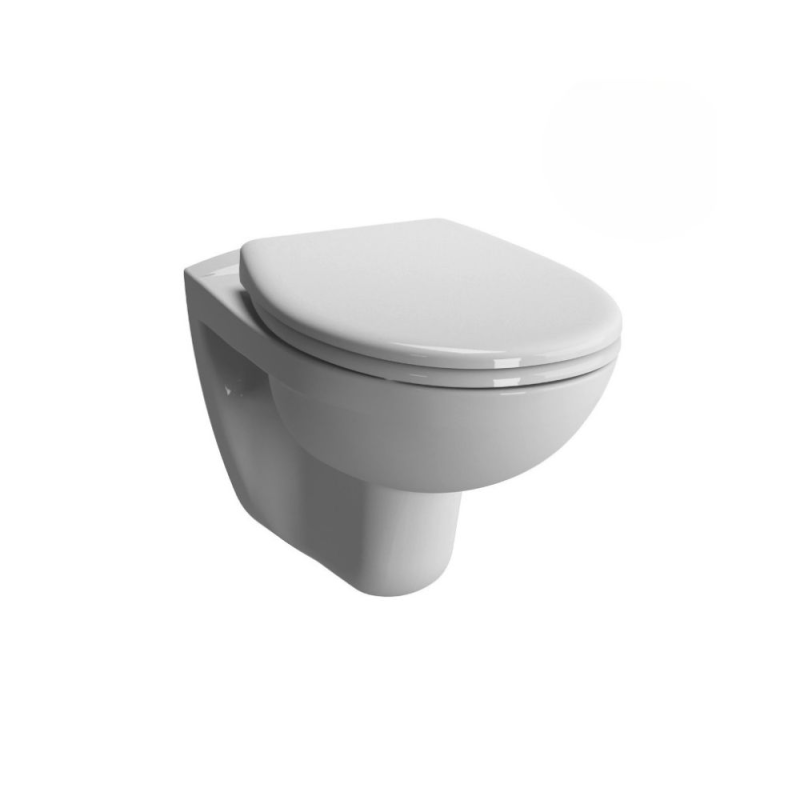 Pack WC Bati-support Geberit Duofix + WC suspendu Vitra Normus + Abattant softclose + Plaque blanche - 2