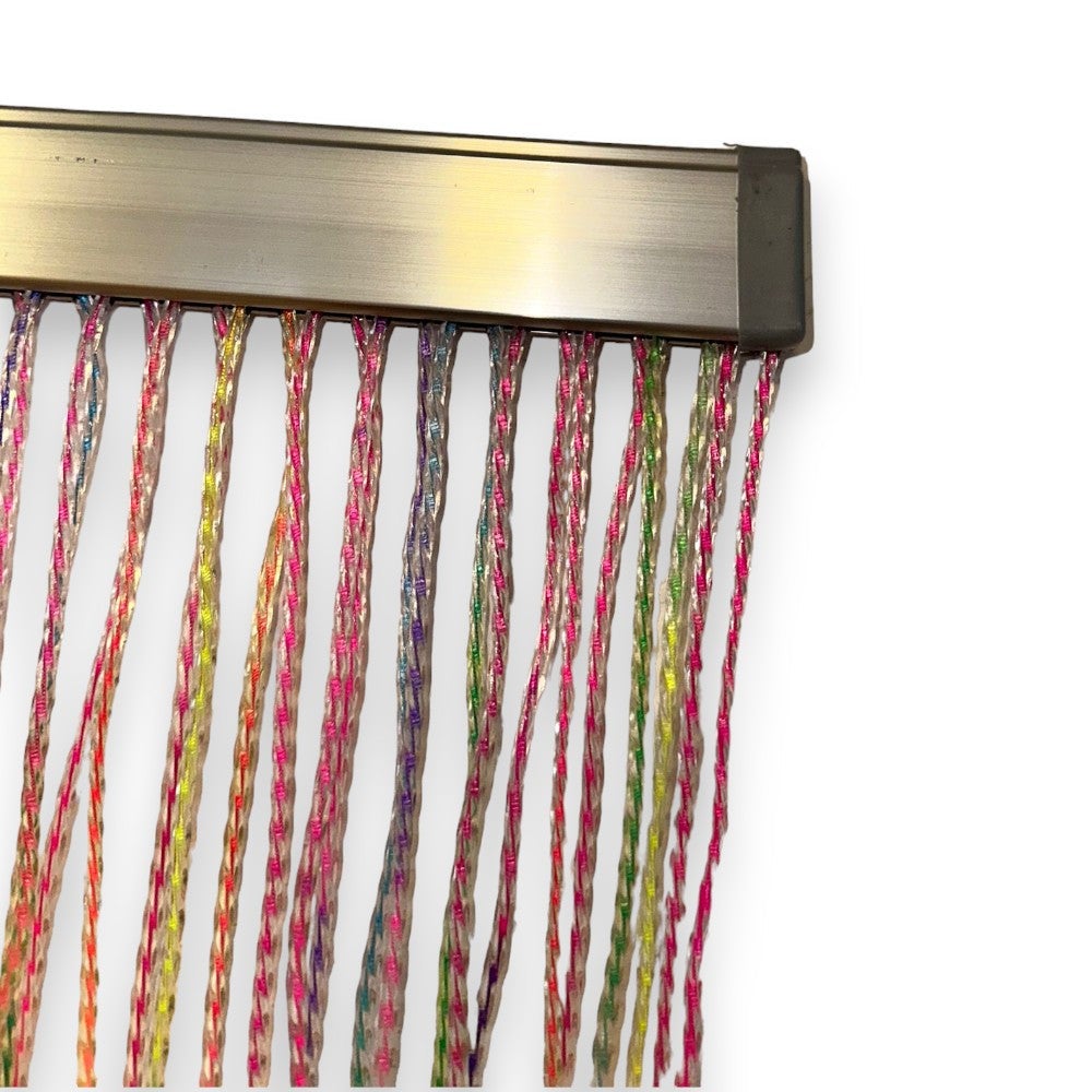 Rideau anti-moustiques en résine avec support en pvc pour l'extérieur et l'intérieur - Dimensions 140x240 cm - 5