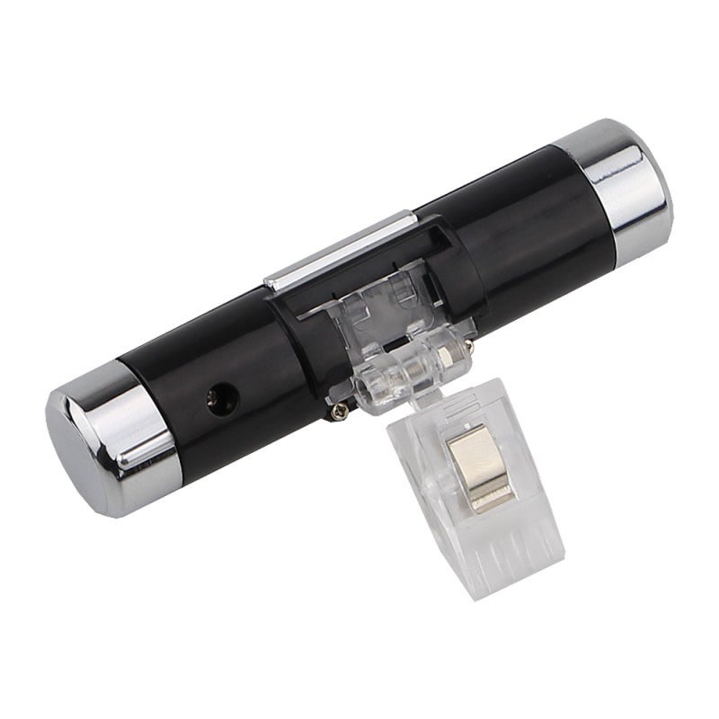 Horloge de voiture 2 en 1, thermomètre numérique à LED avec rétroéclairage bleu, commutation 12h/24h, pour voiture et camion - 2