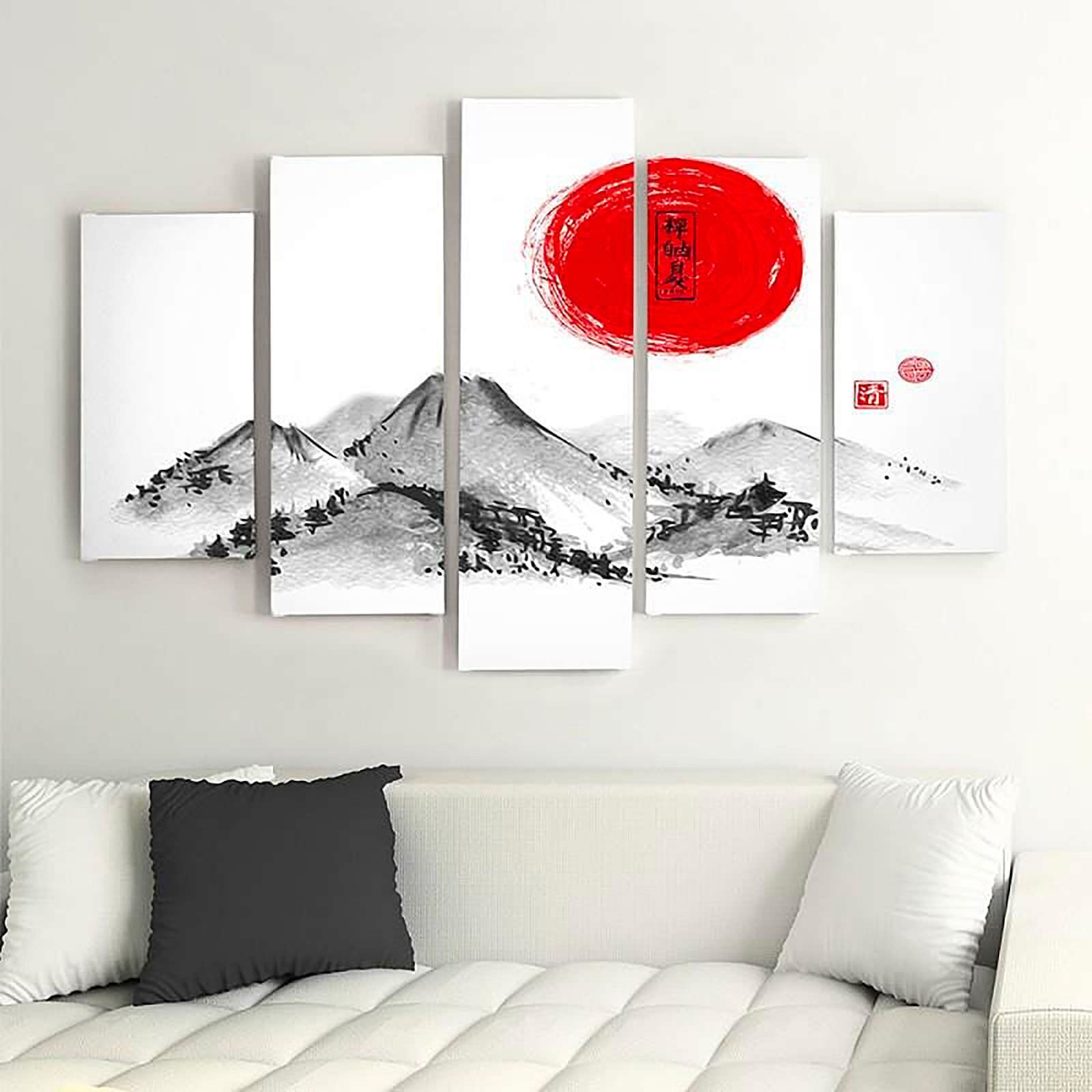 Tableau paysage japon 3 - 100 x 70 cm - 3