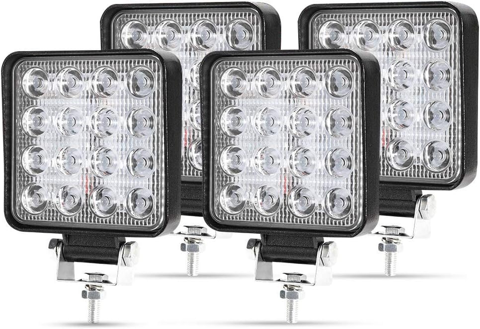 X Lampa robocza LED kwadratowy reflektor Reflektory dalekosiężne LED Spot Flood Światło cofania do samochodu ciężarowego ciągnika SUV