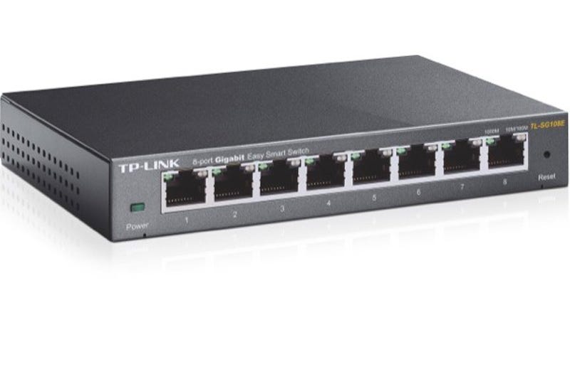 Switch Red Rj45 Switch RJ45 Giga 8 Ports TL-SG108E | Leroy Merlin
