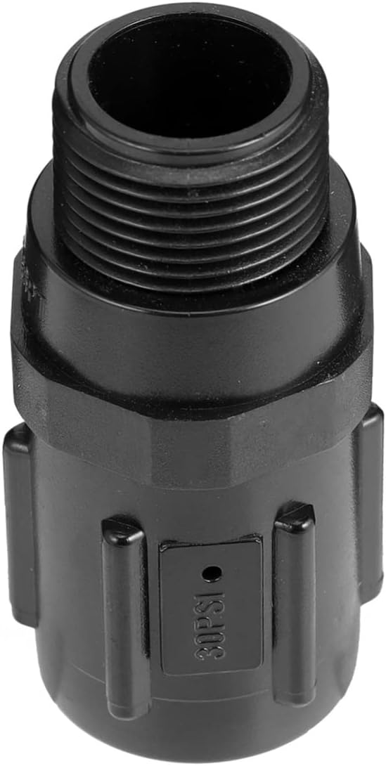 Regulator Ciśnienia Nawadniania Psi Reduktor Ciśnienia Złącze do Nawadniania Czarny 25mm