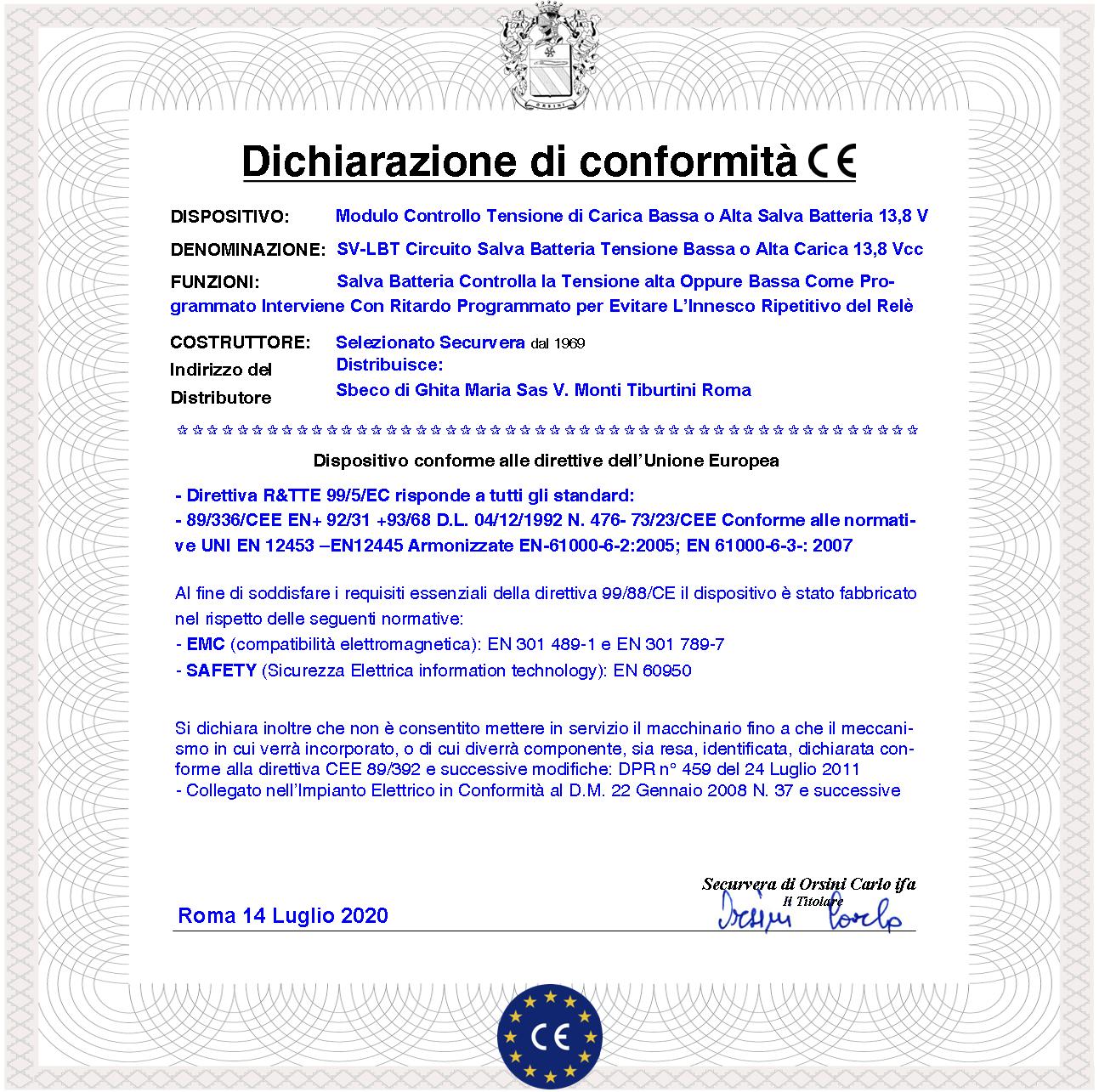 Allarme Batteria 12 V Sovraccarica Circuito Tarato 13,8 V Evita Danni da Tensione Molto Alta Relè Intervento Ritardato Elimina Inneschi Ripetitivi Può - 4
