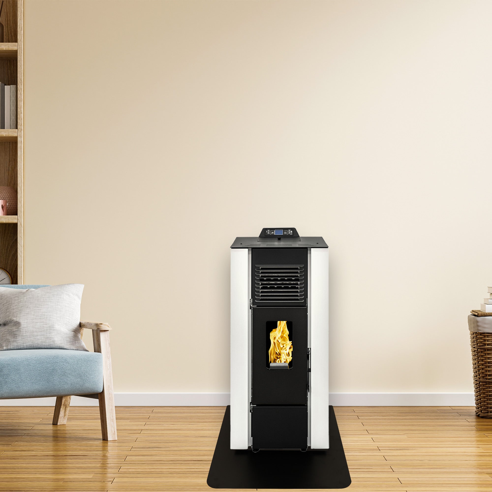 Protecteur de Sol 60x70 cm sous Poêle à Bois et à Granulés Sannover - 2