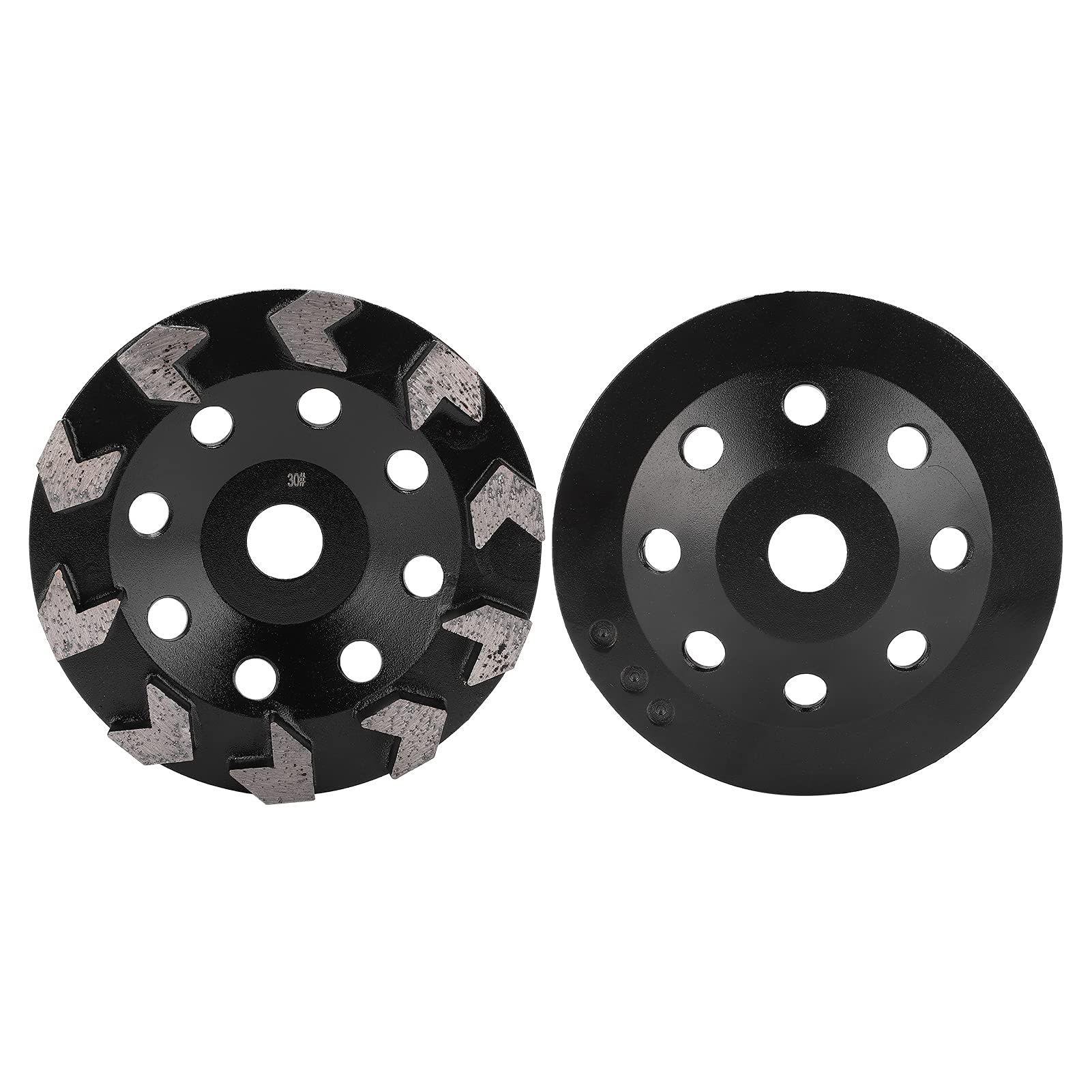 Meule diamantée 10 dents noires 150 mm 30 mailles Ponçage béton pierre ciment - 5