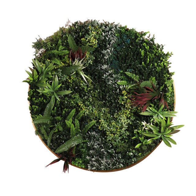 Cuadro Vegetal Artificial NATURING MONDE Francesca - 100 cm diámetro - 2