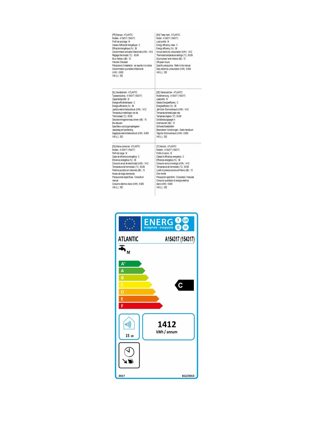 Chauffe-eau électrique Zénéo ACI Hybride vertical sur socle 200L - ATLANTIC - 154317 - 9