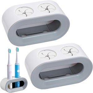 Portaspazzolino Elettrico Parete Portaspazzolino Elettrico Da Parete Regolabile - 3 Pezzi, Adesivo Forte, Compatibile Con La Maggior Parte Portaspazzolino Da Parete Regolabile