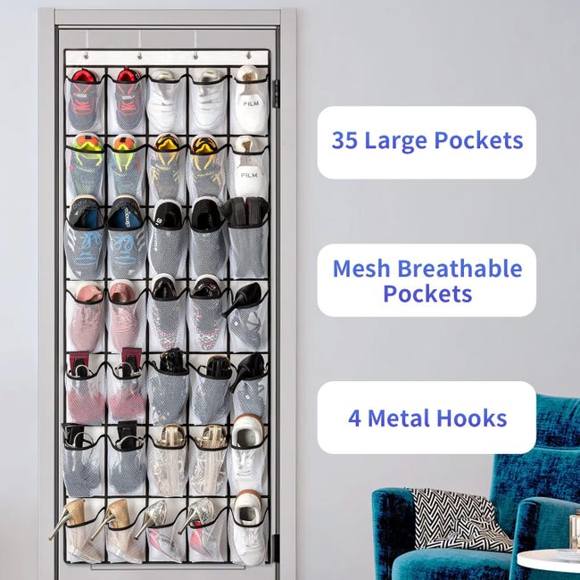 Tidymaster Lot De 2 Organisateurs De Chaussures Extra Larges Transparents Suspendre Sur Porte 12 6 Poches 8 8 Crochets Gris 59 X 21 6 Tidymaster Lot De 2 Organisateurs De Chaussures Extra Larges Transparents Suspendre Sur Porte 12 6 Poches 8 8 Crochets Gris 59 X 21 6