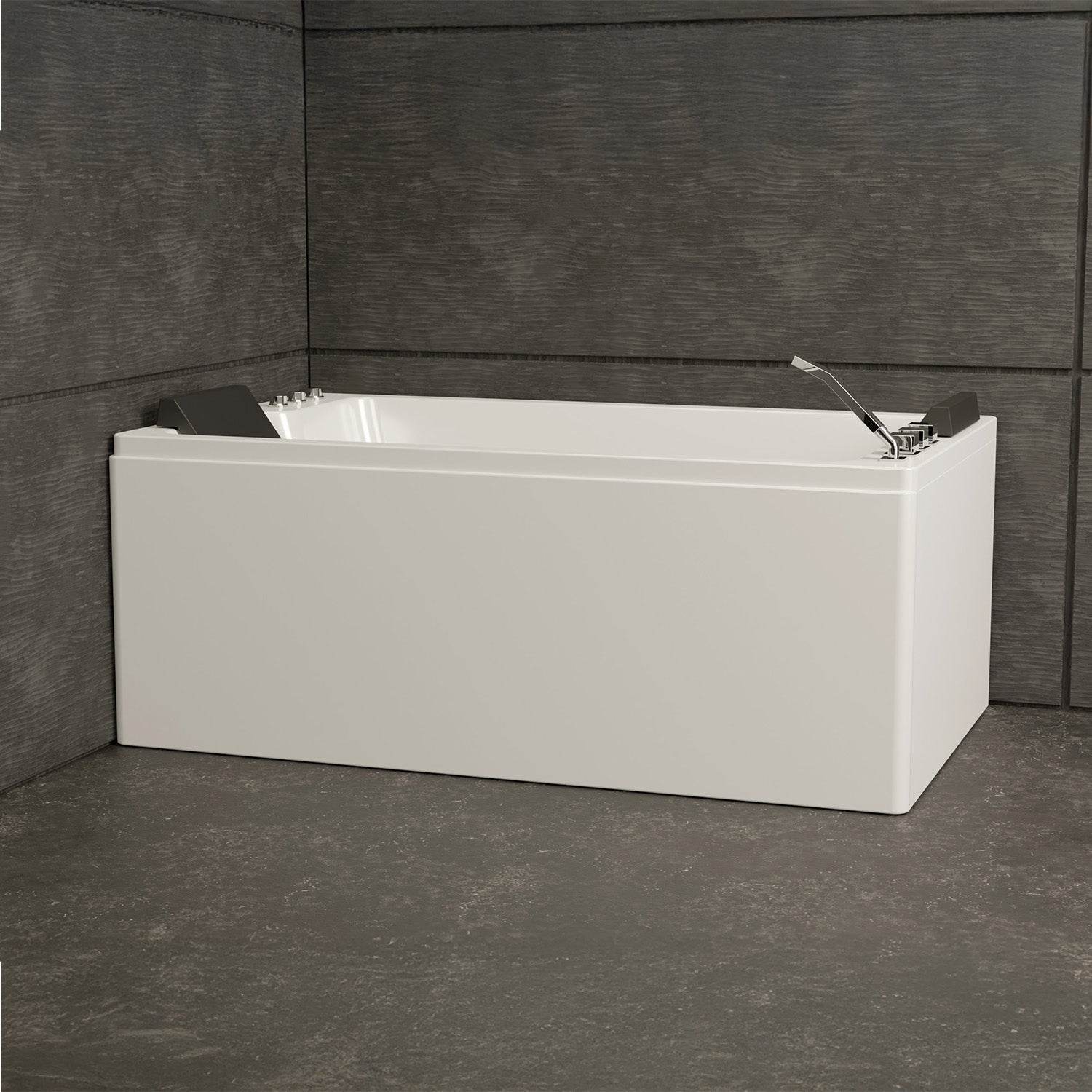 Baignoire Balnéo 2 Personnes Brava Duo Jets 170 X100 X63 Cm, By Spalina - 6