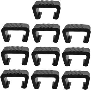6 Clips De Connexion Pour Canapé Sectionnel - Noir, Plastique Robuste, Fixation Sans Outil, Patio, Jardin