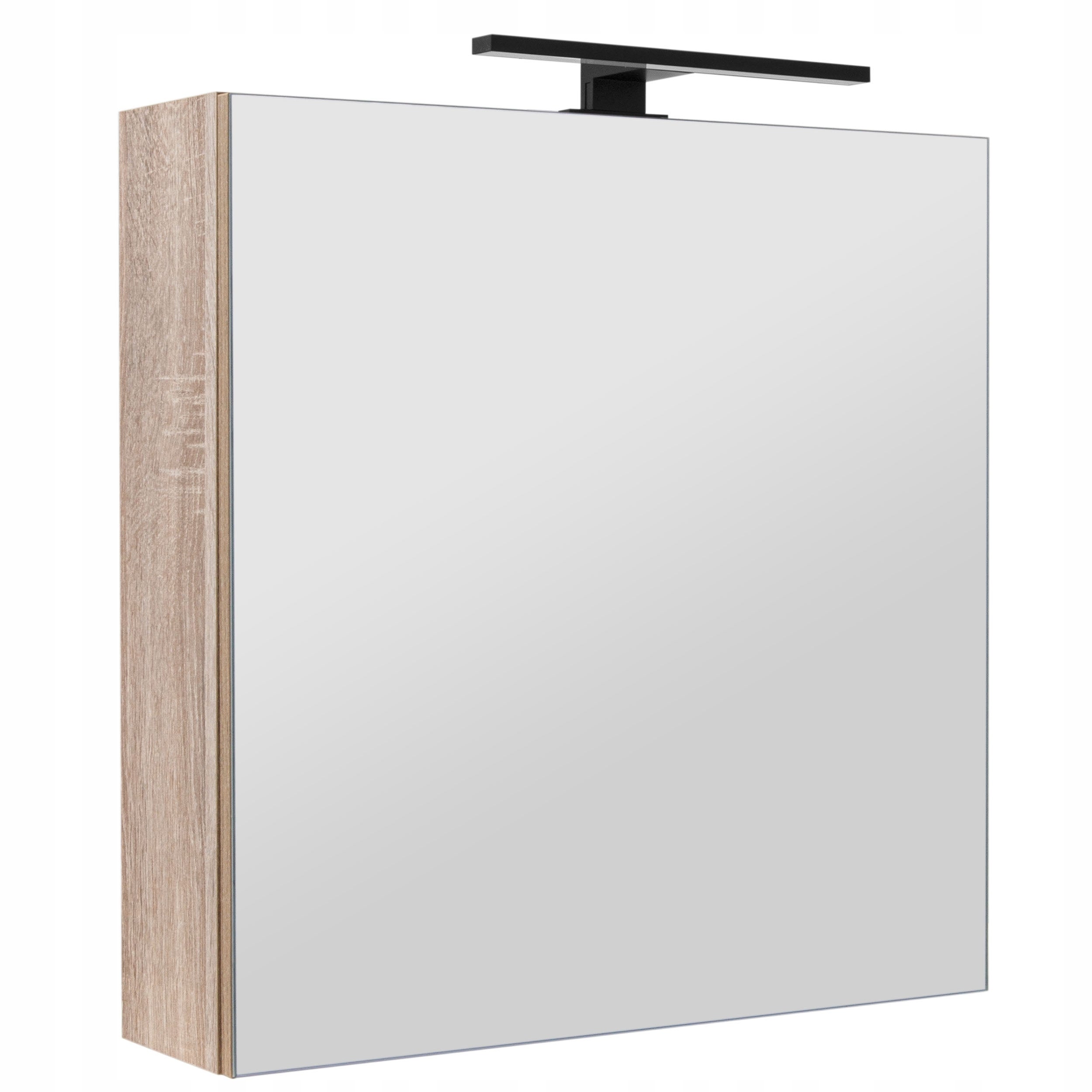 Szafka łazienkowa z lustrem oświetleniem lampką led lustrzana wisząca 60 cm