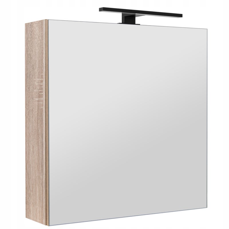 Szafka łazienkowa z lustrem oświetleniem lampką led lustrzana wisząca 60 cm