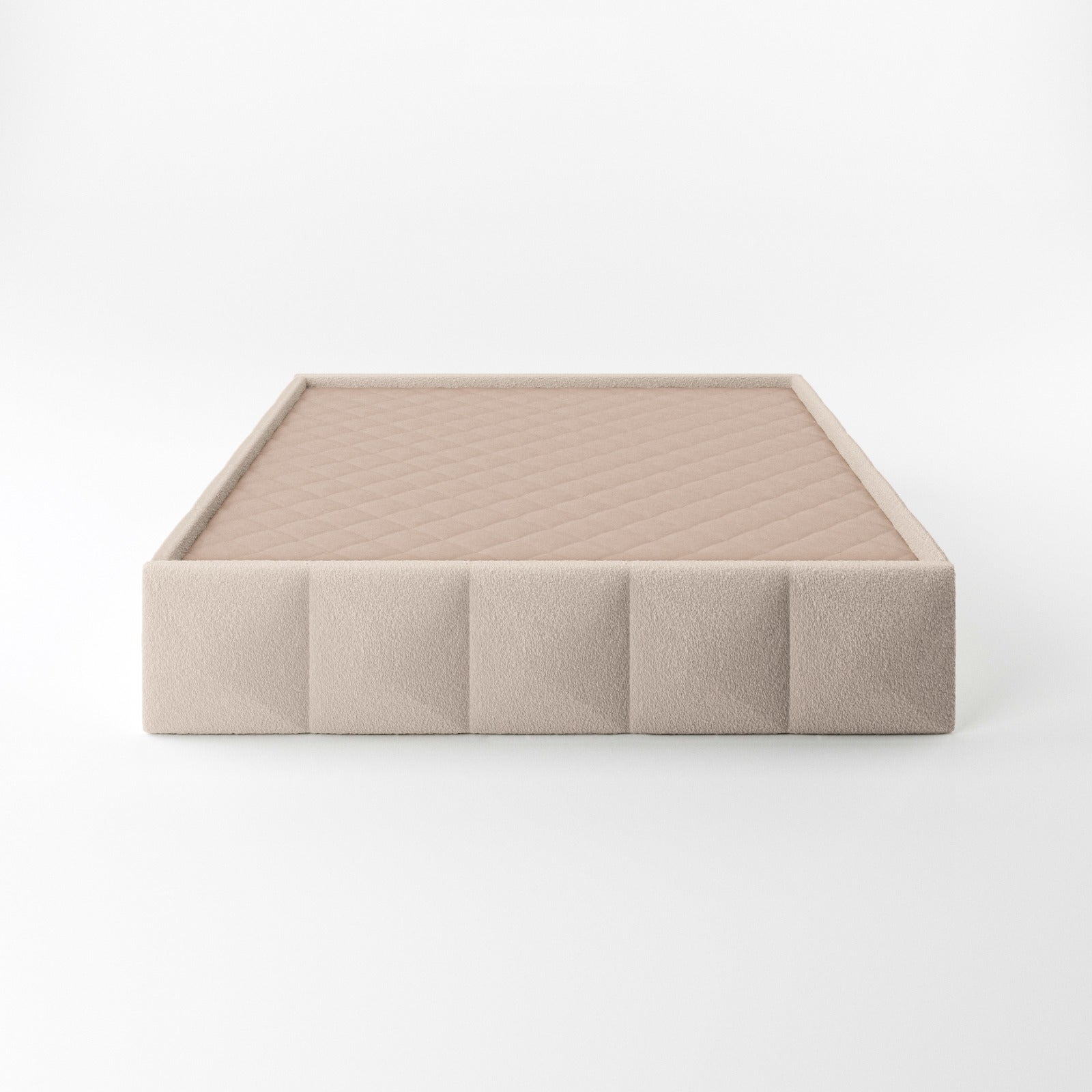 Canapé tapizado Duna beige, diseño moderno y arcón de gran capacidad-160x190 cm - 3