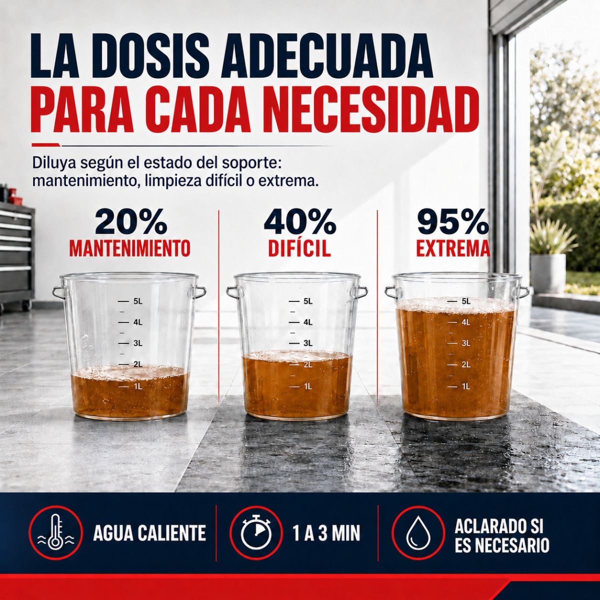 Limpiador desengrasante para suelos de baldosas y exteriores - LIMPIADOR DESENGRASANTE PARA SUELOS - 20 L - ARCANE INDUSTRIES - 3