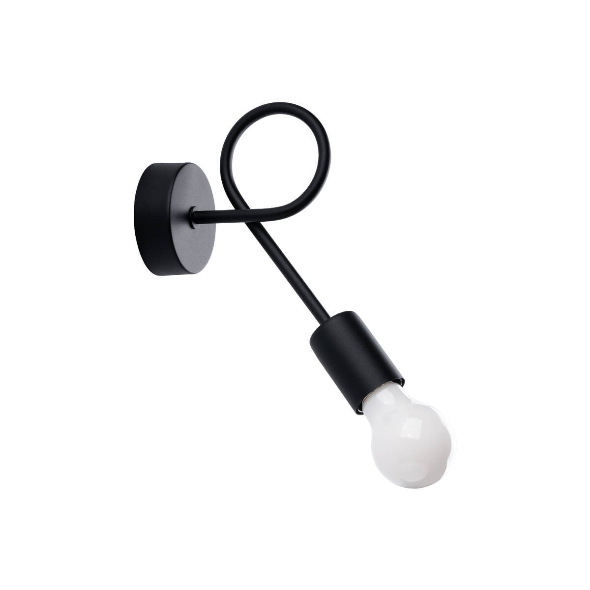 Kinkiet ścienny Levar czarny 1xE27x15W wym: 19 x 23 x 8 cm metal IP20 Sollux Lighting