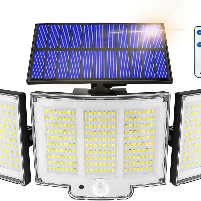 Zewnętrzna lampa solarna sztuka lm czujnik tryby mocne oświetlenie potężne zewnętrzne oświetlenie solarne zewnętrzna lampa solarna