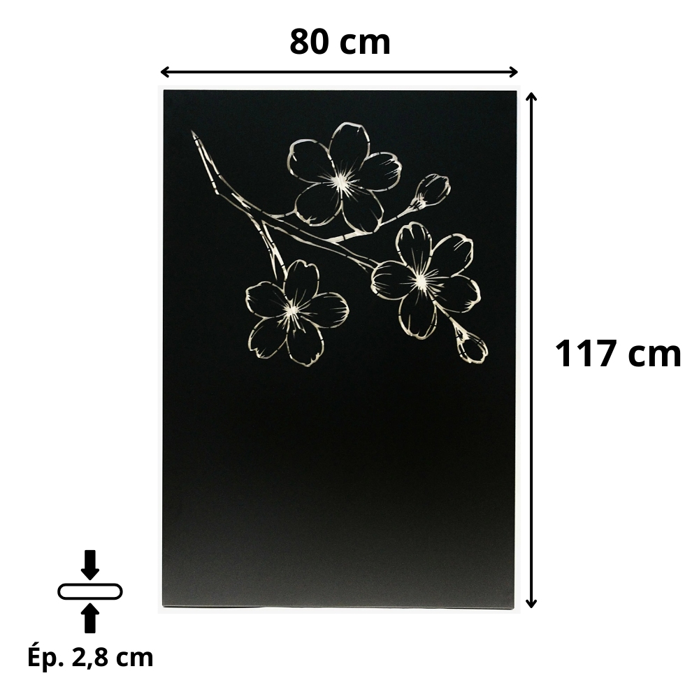 Plaque de protection murale verticale décorative en acier Zelmar l.80 x H.117 cm Edilinox - 3