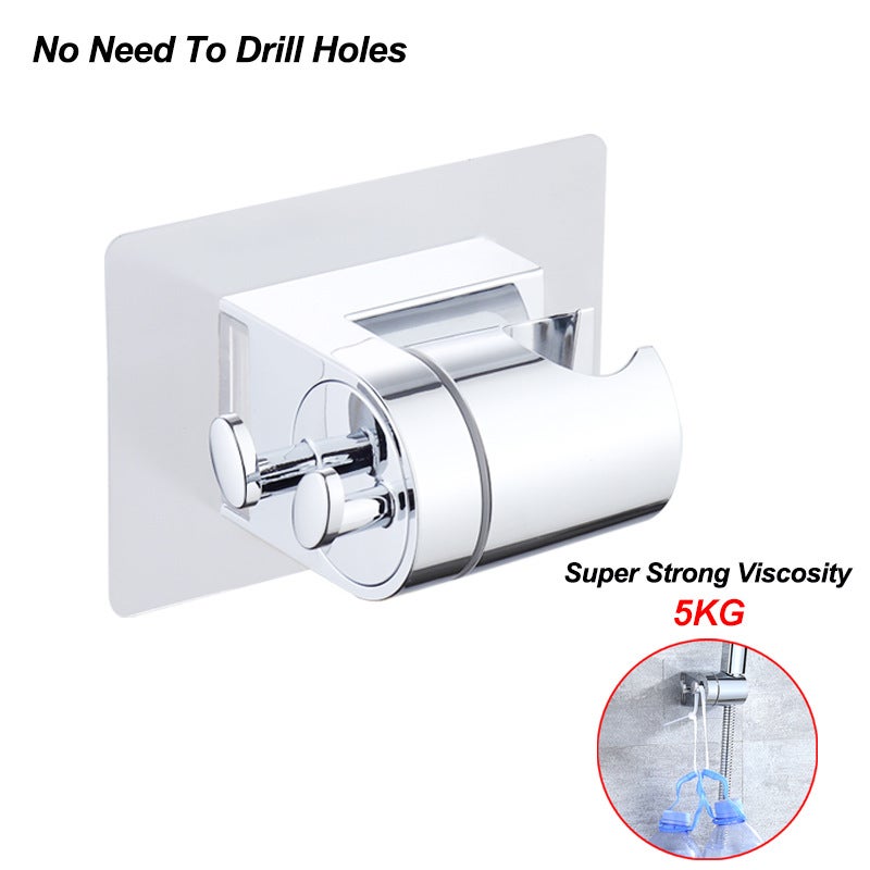 Supporto Per Doccia A Mano Adesivo – Montaggio A Parete Senza Fori, Regolabile E Universale Per Bagno E Doccia!