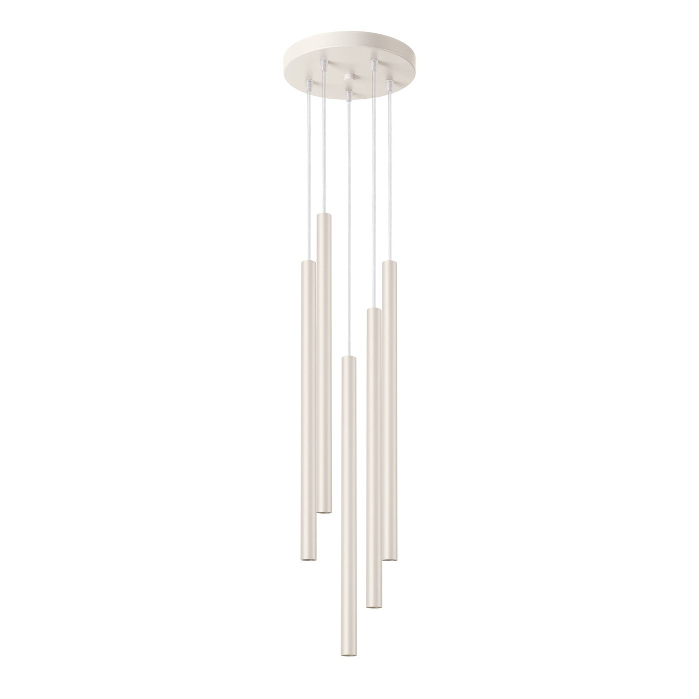 Lampa wisząca Pastelo beżowa 5xG9x8W nowoczesna wym: 104 x 25 x 25 cm metal Sollux Lighting