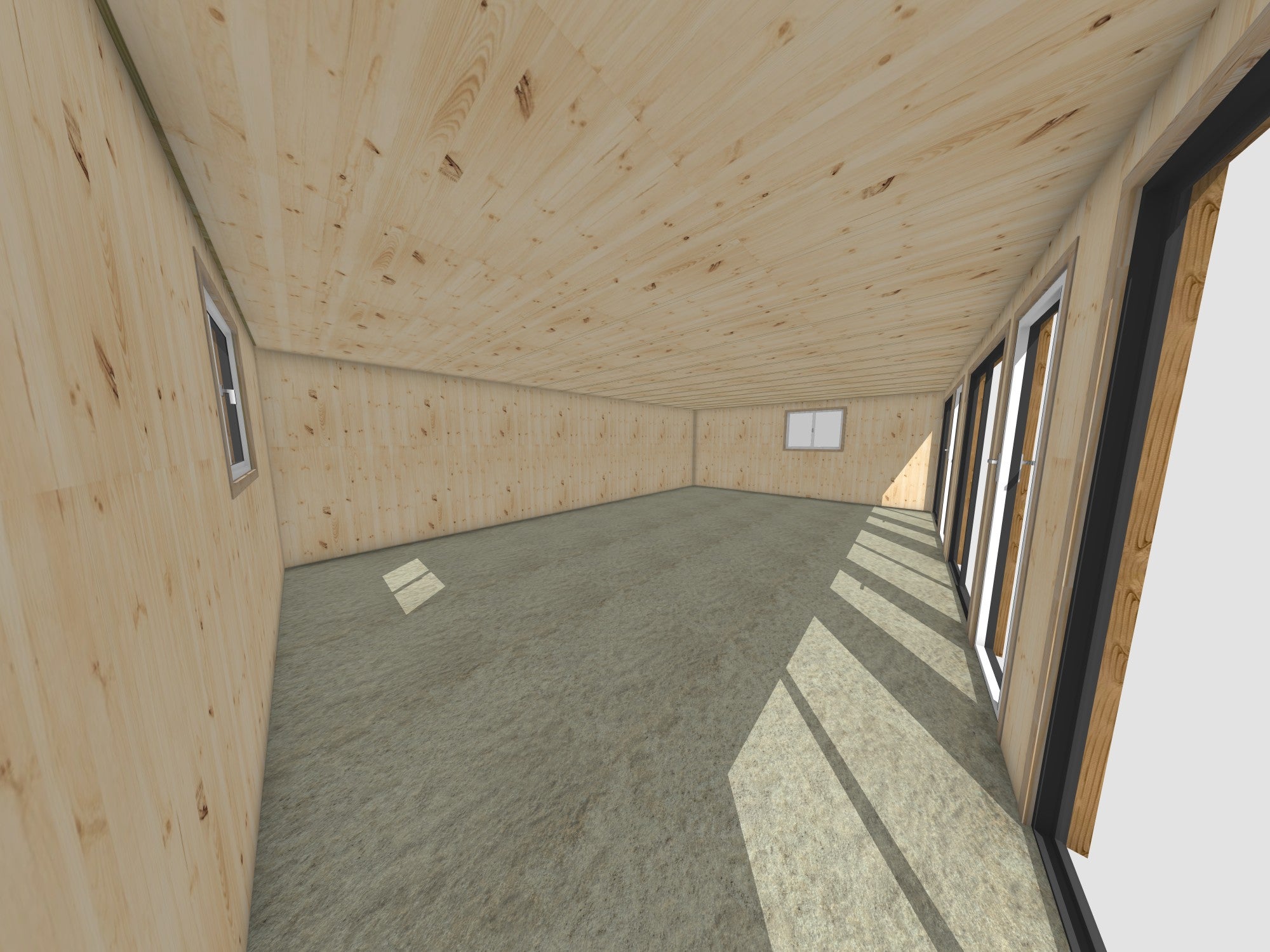 Studio de jardin habitable en bois 8,8 x 5,7 x 2,7 m - 5