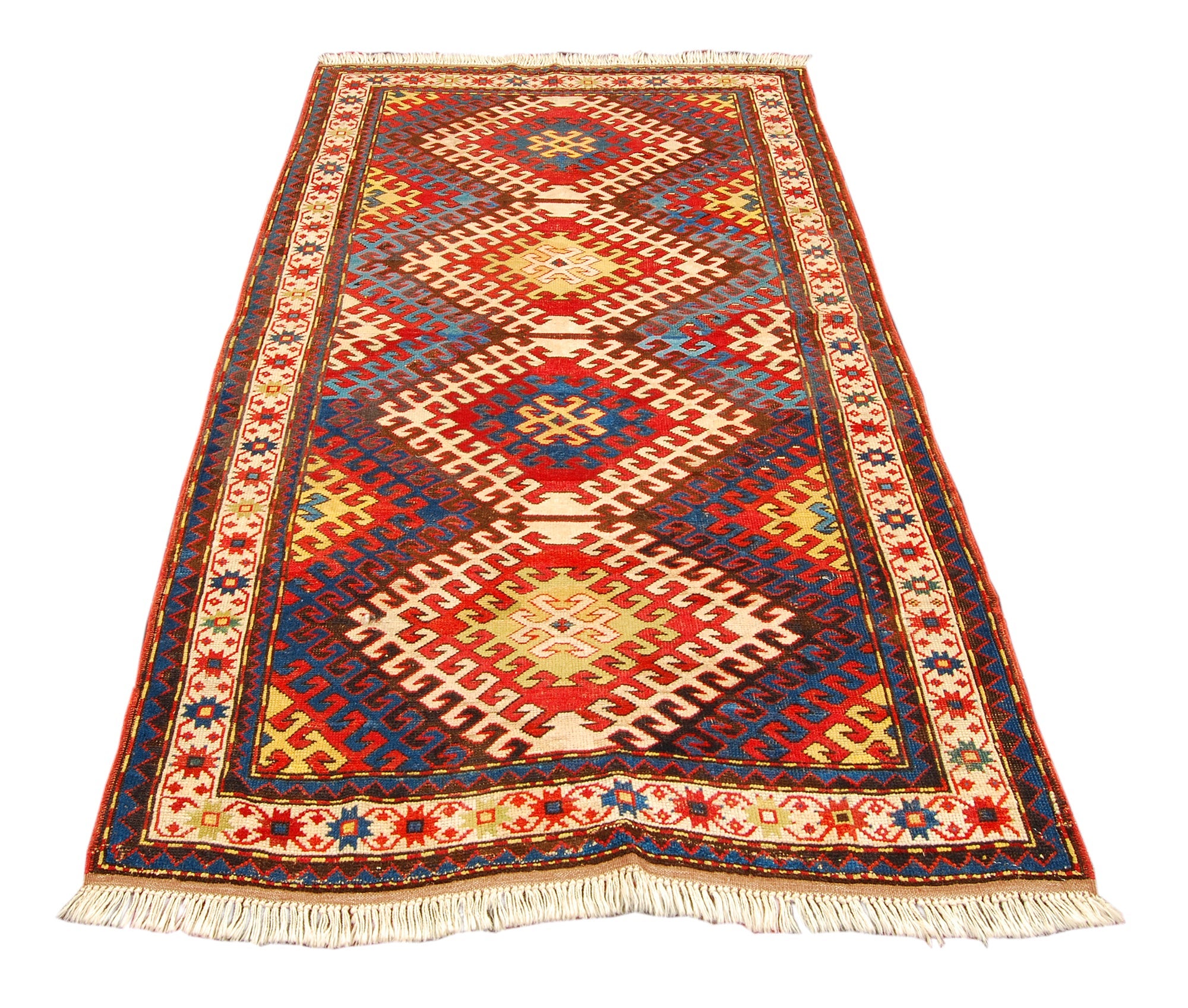 Oryginalny ręcznie robiony dywan orientalny, wymiary: 200x111 cm z certyfikatem autentyczności