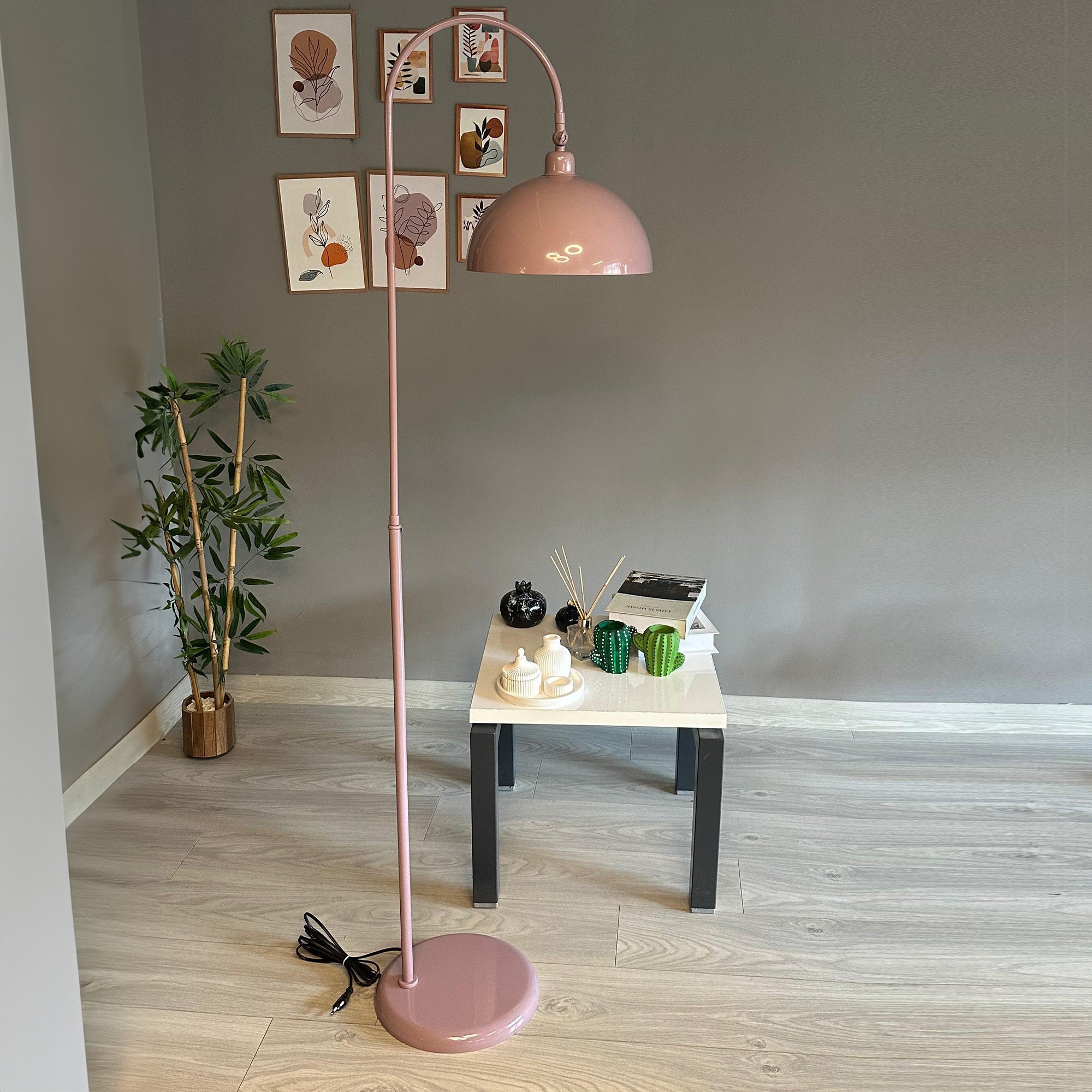 Lampadaire Métal Moderne Avec Abat-jour Réglable - Hauteur 170cm - Douille E27 - Couleur Orange - Pour Salon, Chambre