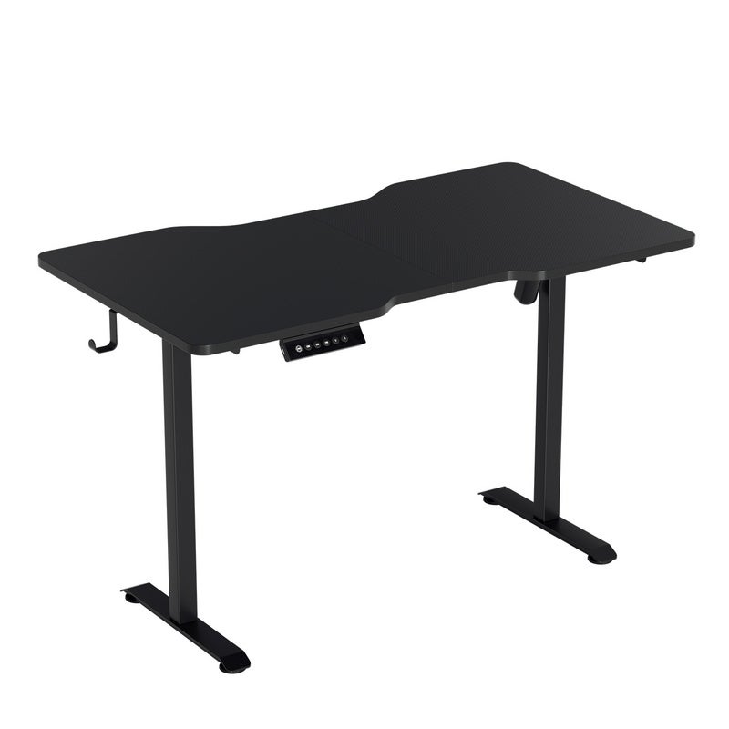 Scrivania Elettrica Regolabile 120x60cm | Altezza 72-118cm, Ripiano Tastiera, Motore Potente, Nero