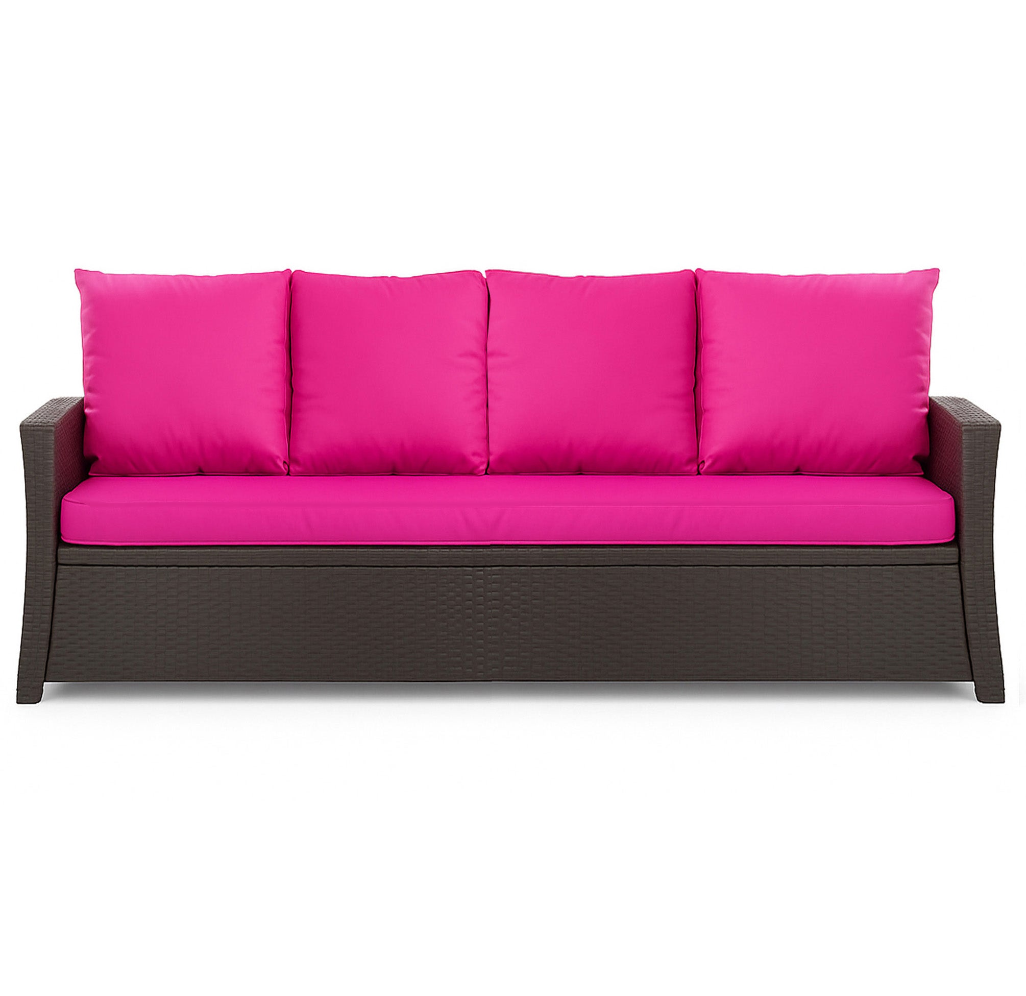 Poduszka ogrodowa na sofę rattanową 170x60x50cm poduszka na meble rattanowe różowa, poduszka na balkon taras, poduszki na meble ogrodowe