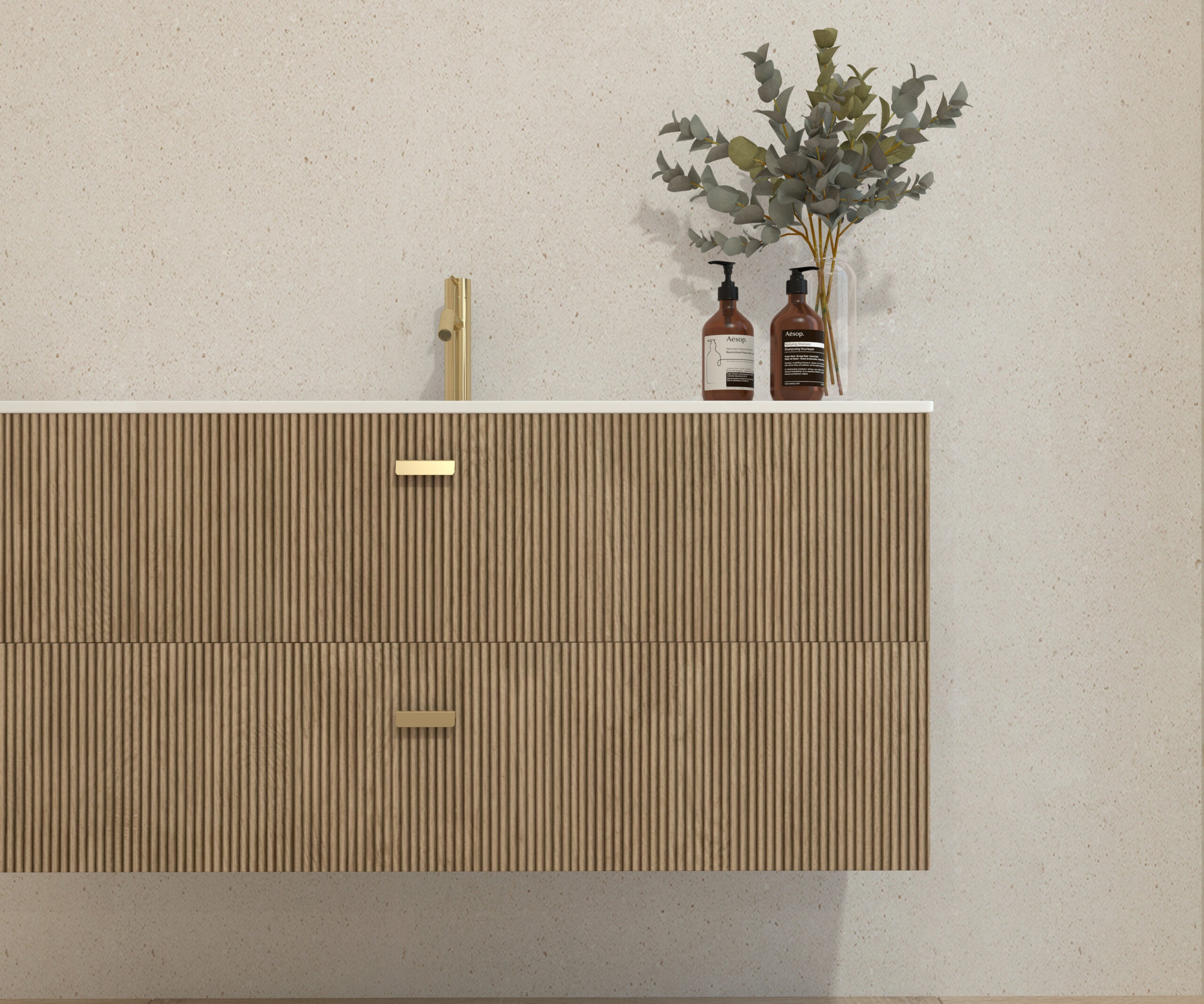 Ensemble de meubles de salle de bain Avantarea GARONNE Alcatraz 120 cm + lavabo - 2