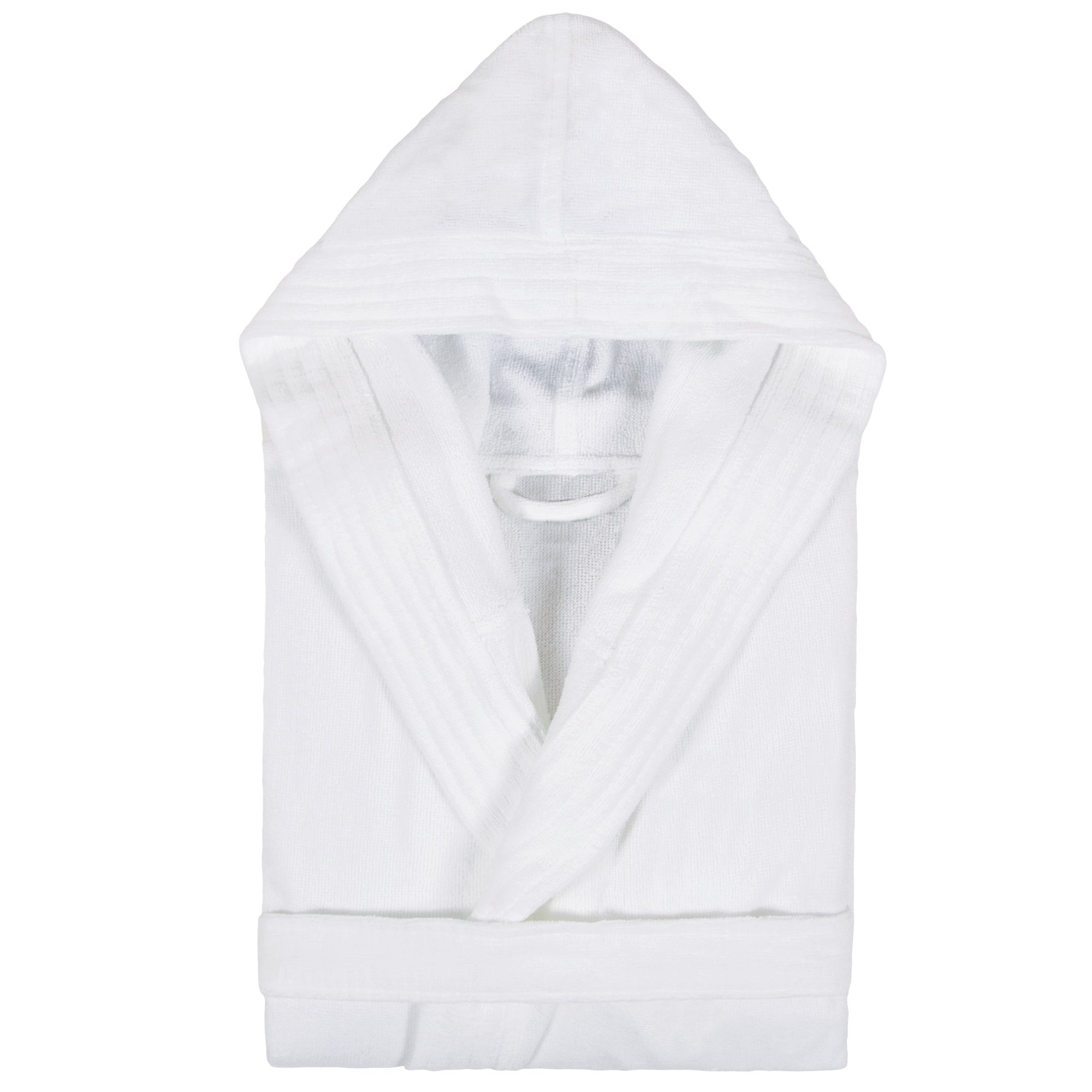 Peignoir à Capuche Doux Et Câlin - Gris - Taille S/M - Polyester - Occasion Très Bon état