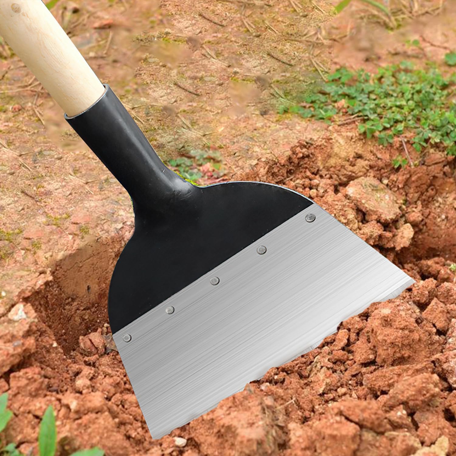 Pelle de Nettoyage de Jardin Multifonction, Multifonctionnelle Outil de Désherbage,Pelle Jardinage,Convient pour Désherber, Pelleter la Neige, Nettoy - 4