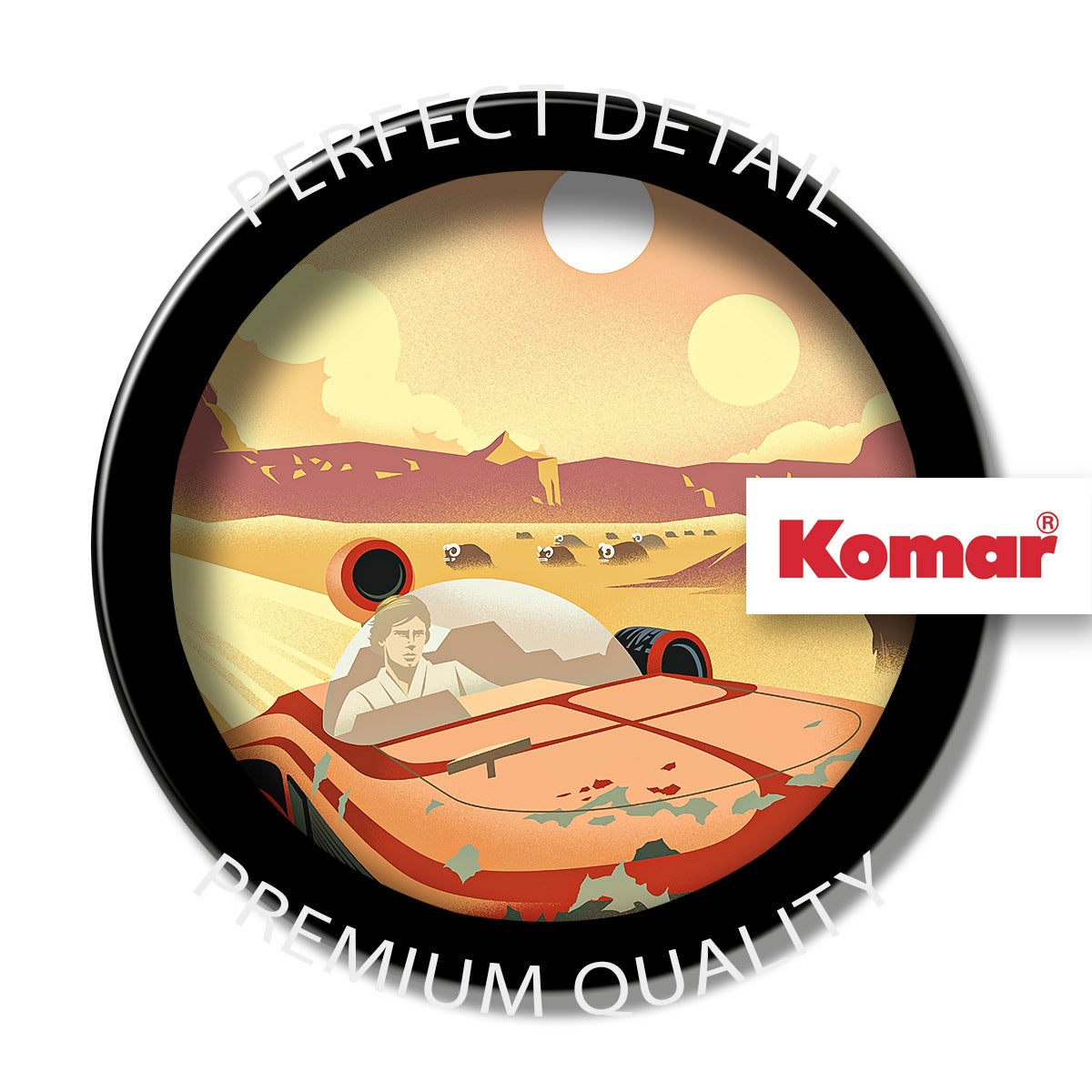 Poster d'art de Komar - Star Wars Visit Tatooine! - Taille: 40 x 50 cm - 3