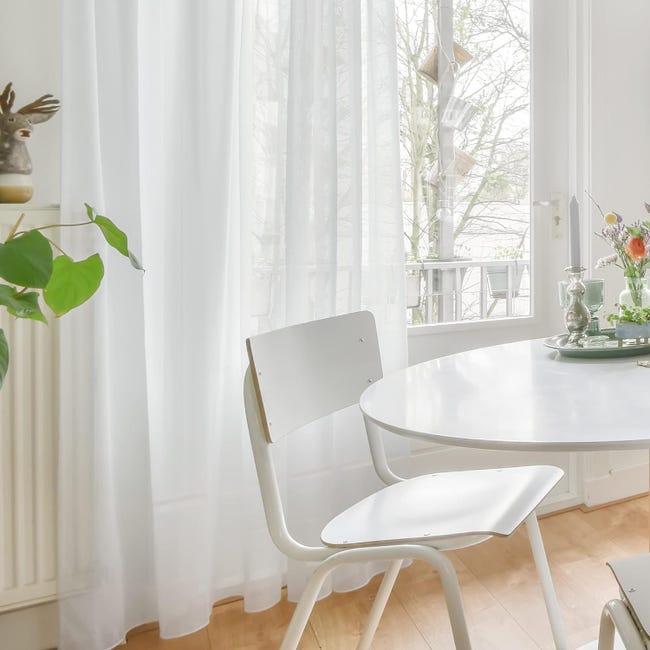Beydodo Tende velate corte 164 cm, tende trasparenti per la privacy, filtranti la luce, set di 2 pannelli, in poliestere, tende velate plissettate a tinta unita grigio geometrico testurizzato, 86,4 cm Beydodo Tende velate corte 164 cm, tende trasparenti per la privacy, filtranti la luce, set di 2 pannelli, in poliestere, tende velate plissettate a tinta unita grigio geometrico testurizzato, 86,4 cm