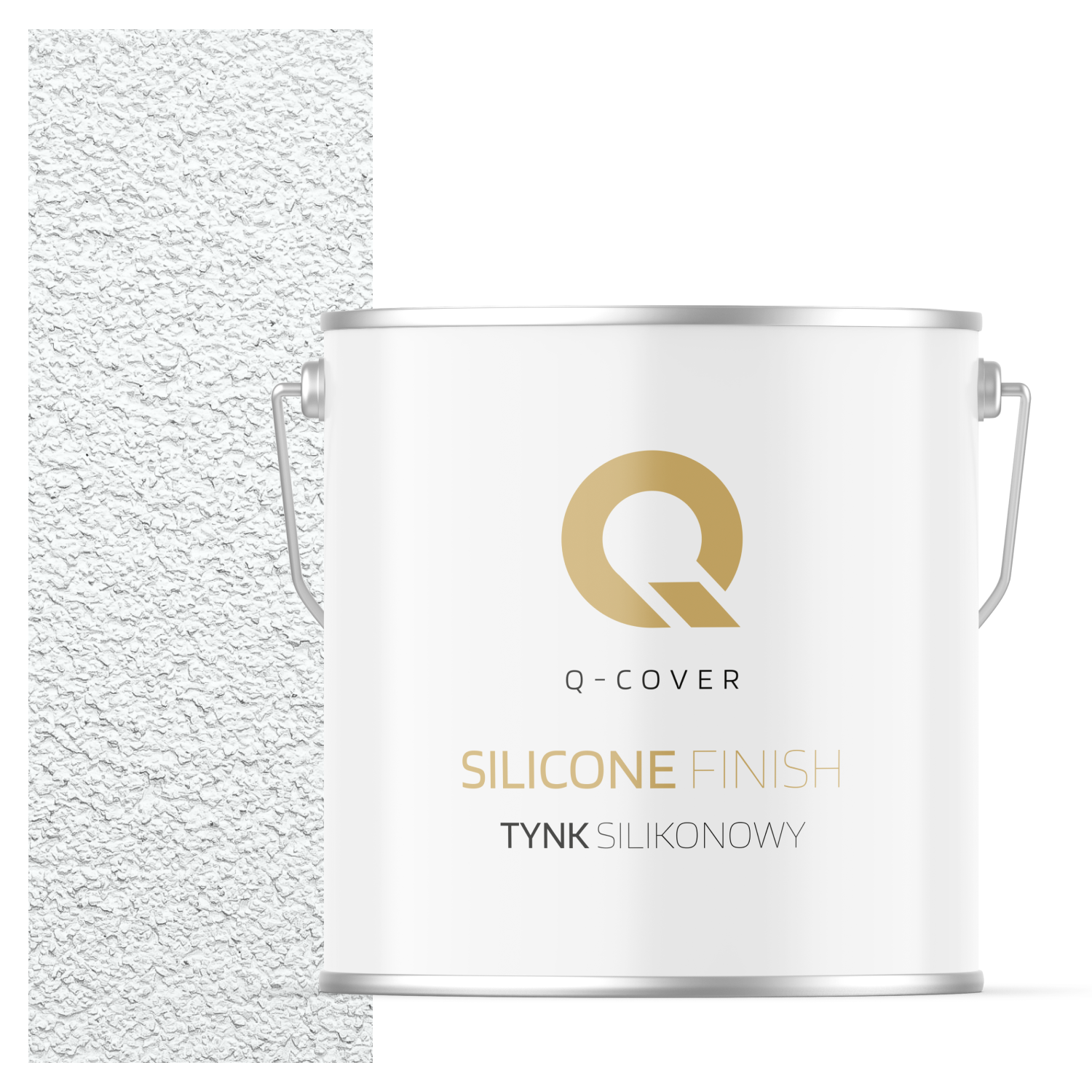 Tynk Silikonowy Elewacyjny Baranek 3.0mm Q-Cover Biały zimny F102 7KG