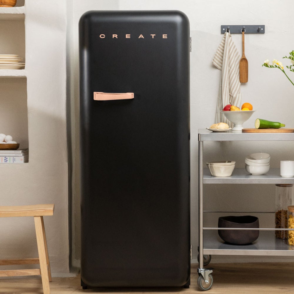 CREATE - FRIDGE RETRO 281L - Lodówka w stylu retro - Noir
