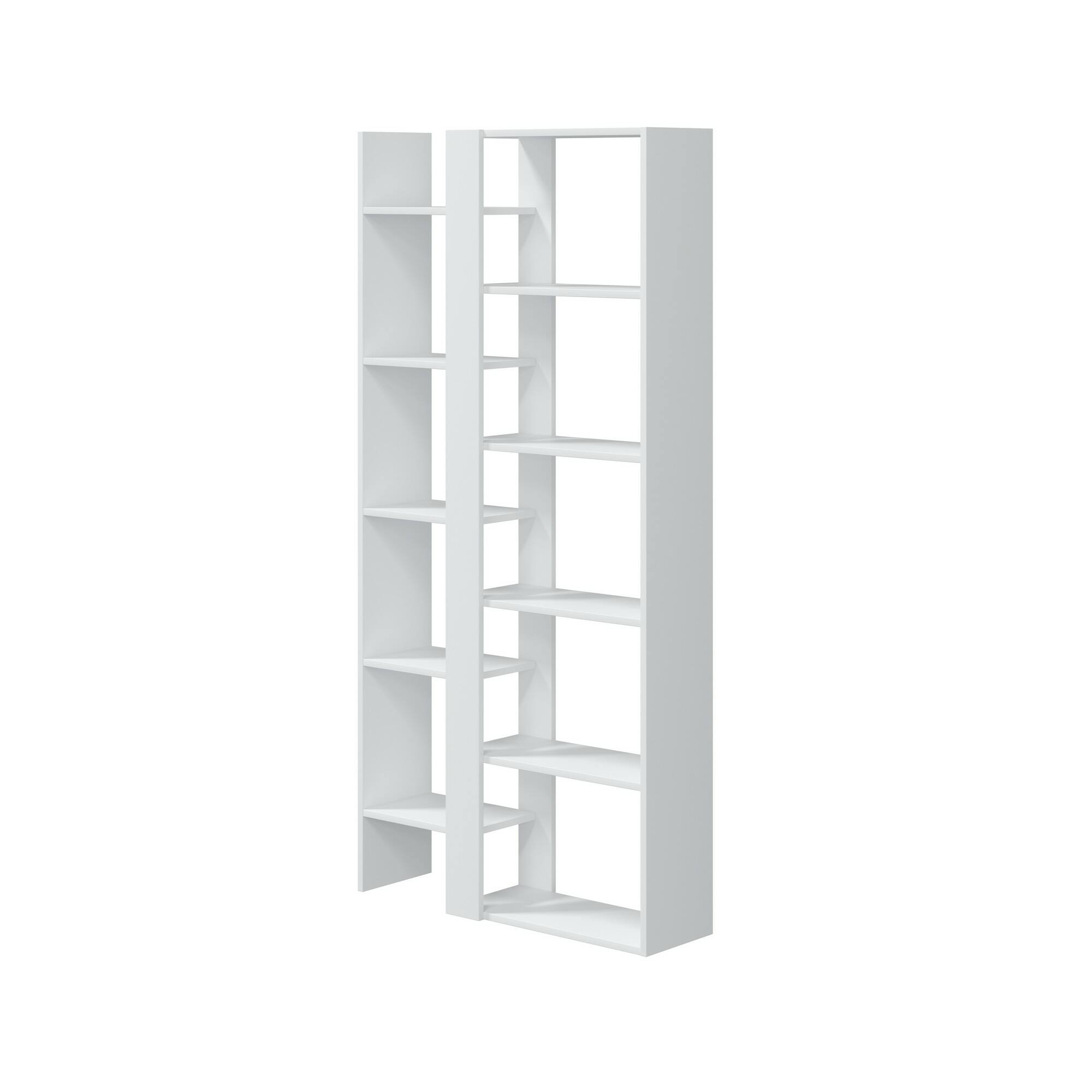 Libreria Gacrux 96x26x169 Cm - Scaffale Per Libri E Oggetti - Effetto Quercia - Foto 12