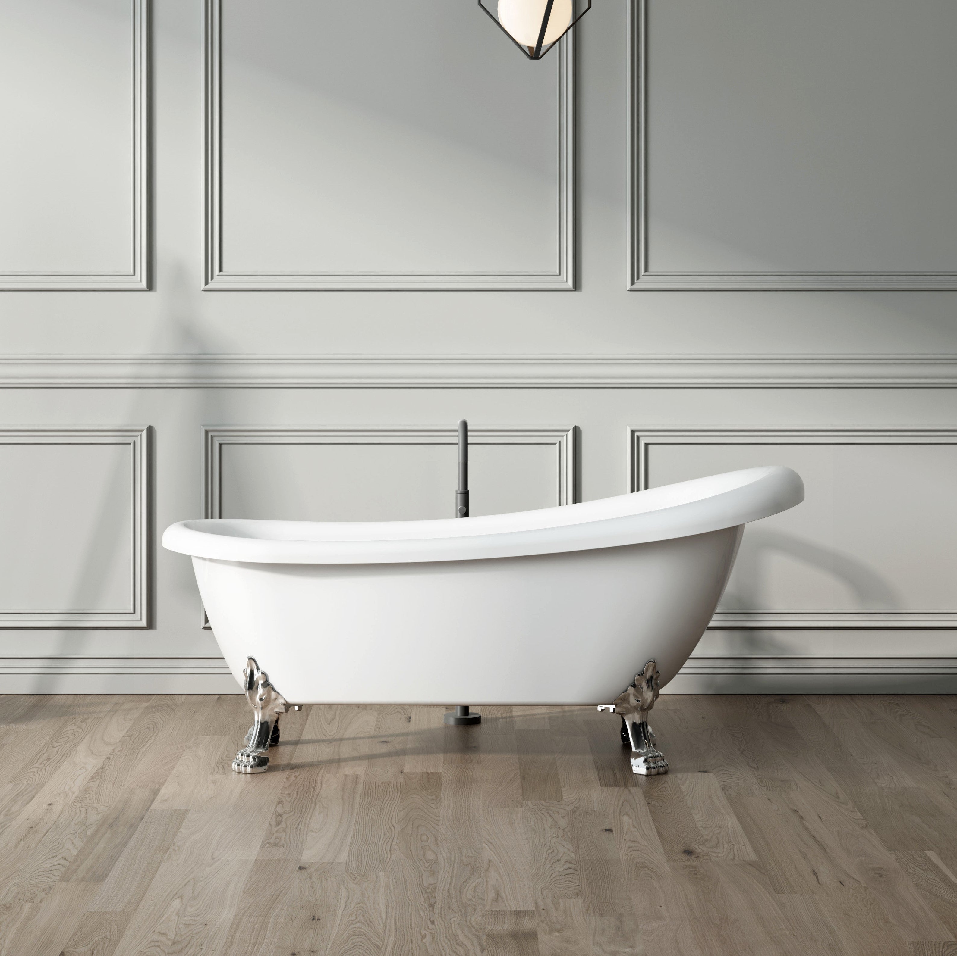 Bañera con patas RICHMOND 155 cm patas LEÓN DORADAS - 6