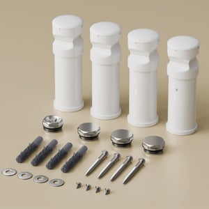 4 Pezzi Tappi Per Radiatore In Plastica Bianca A Innesto Rapido - Foto 5