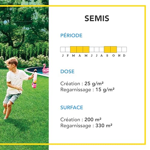 BARENBRUG - Gazon Terrain Sec sans arrosage - Résiste à la Chaleur et à la Sécheresse - Forte Réduction de l'Arrosage - Autoréparation Naturelle - 5KG - 4