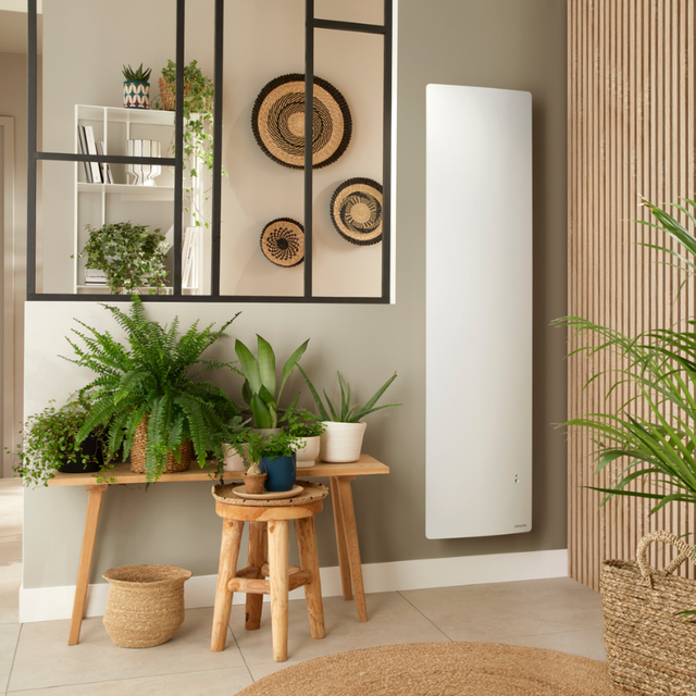 Radiateur connecté Agilia étroit vertical 1500W blanc - ATLANTIC - 518417 - 3