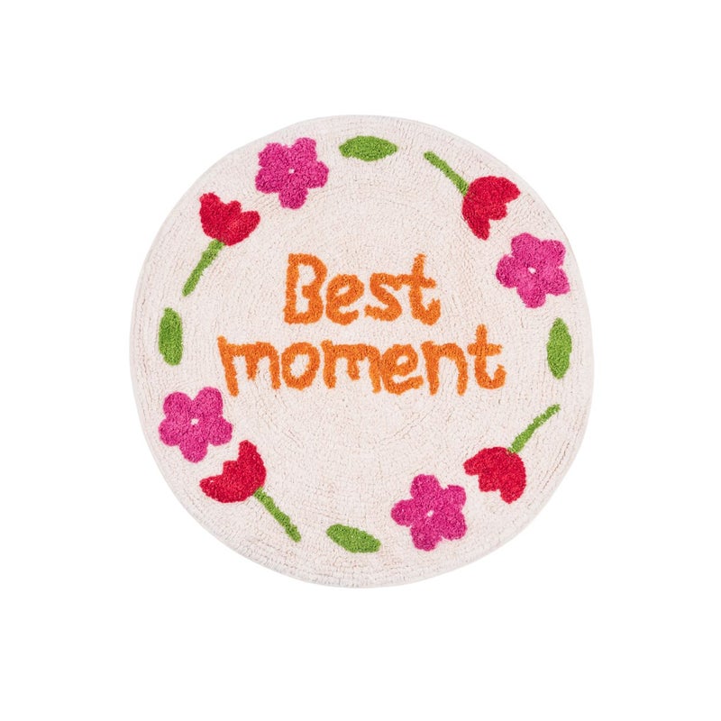 Flamingueo Mata Łazienkowa Antypoślizgowy 100% Bawełna Biały 62x60x1cm